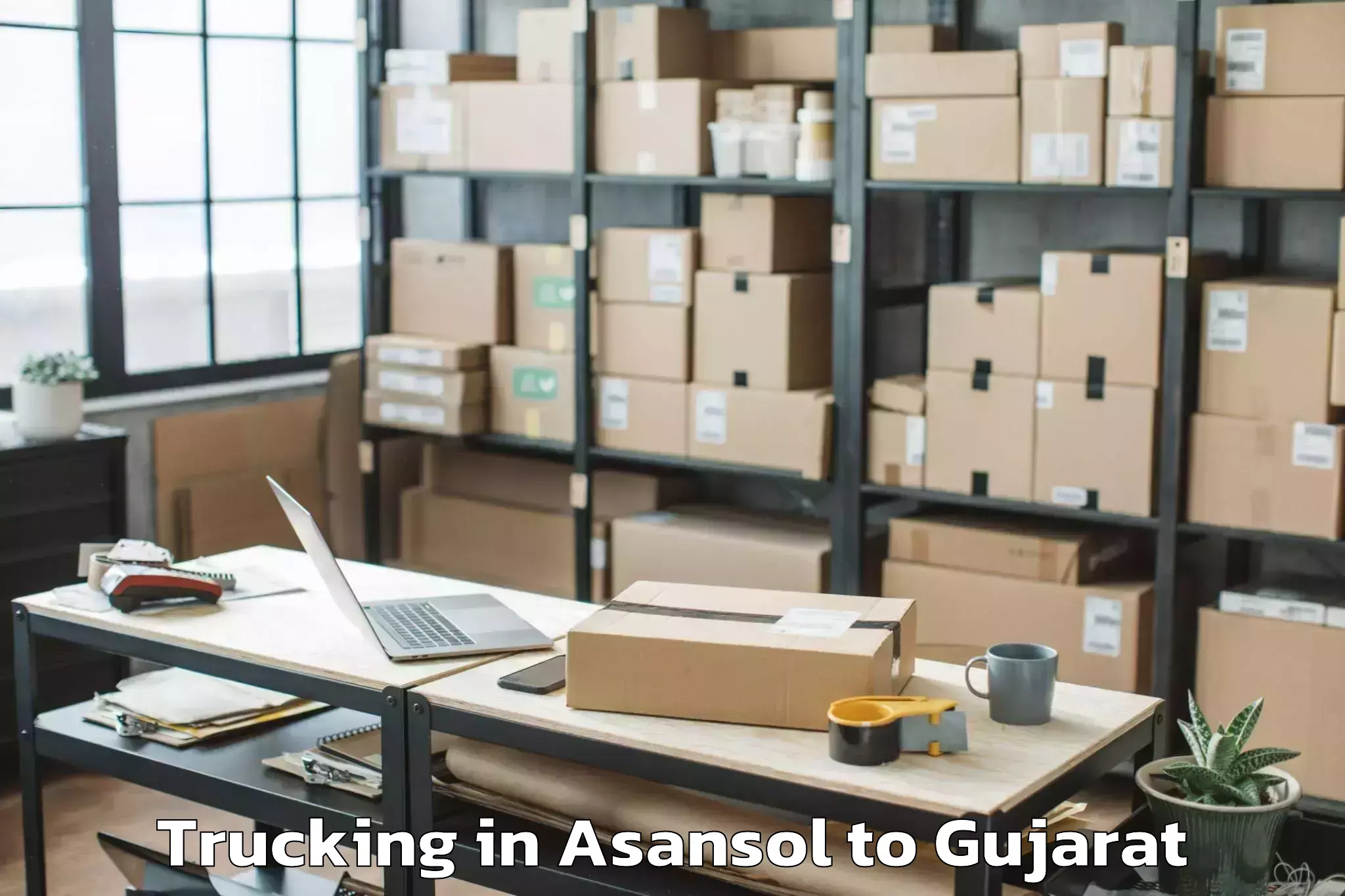 Book Asansol to Bavla Trucking